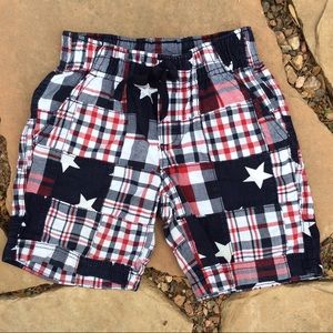 Gymboree Red, White & Blue Patchwork Shorts